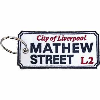 Merch Road Sign: Sleutelhanger Mathew Street, Liverpool Sign 