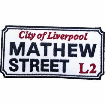 Merch Road Sign: Patch Mathew Street, Liverpool Sign
