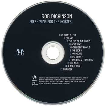 2CD Rob Dickinson: Fresh Wine For The Horses DLX