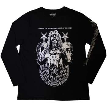 Merch Rob Zombie: Rob Zombie Unisex Long Sleeve T-shirt: Devil Man (sleeve Print) (small) S