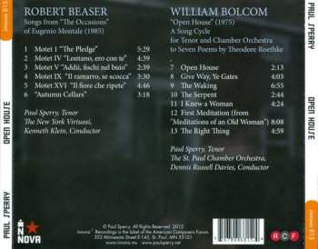 CD The Saint Paul Chamber Orchestra: Open House (Song Cycles By Robert Beaser And William Bolcom)