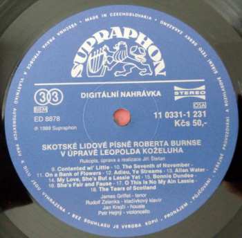LP Leopold Koželuh: Scottish Airs