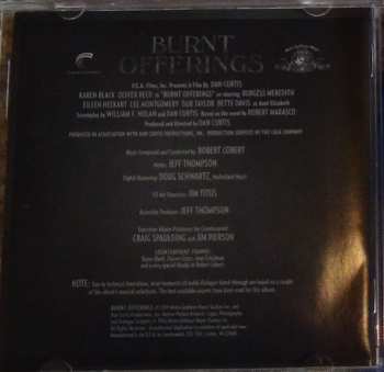 CD Robert Cobert: Burnt Offerings (Original MGM Motion Picture Soundtrack)