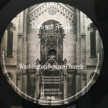 2LP Robert Fripp: Washington Square Church