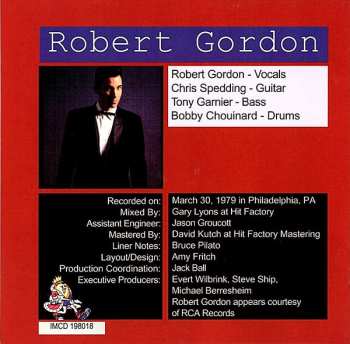 CD Robert Gordon: King Biscuit Flower Hour Presents