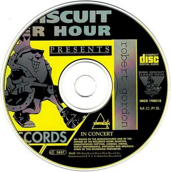 CD Robert Gordon: King Biscuit Flower Hour Presents
