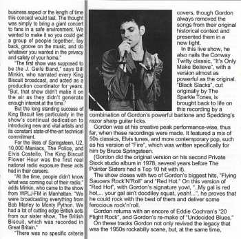 CD Robert Gordon: King Biscuit Flower Hour Presents