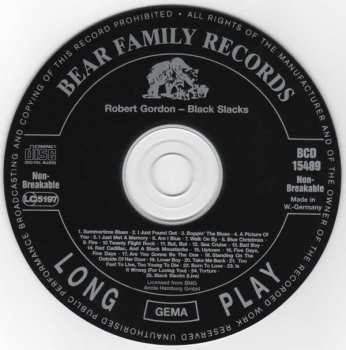 CD Robert Gordon: Black Slacks