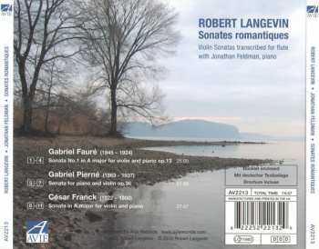 CD César Franck: Sonates Romantiques (Violin Sonatas Transcribed For Flute)