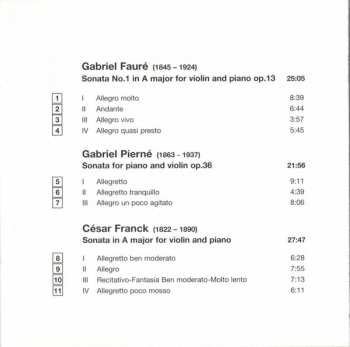 CD César Franck: Sonates Romantiques (Violin Sonatas Transcribed For Flute)