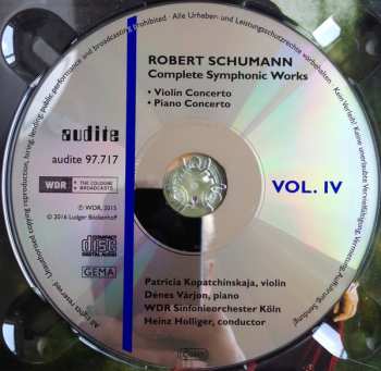 CD Robert Schumann: Complete Symphonic Works Vol. IV