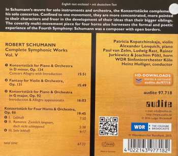 CD Robert Schumann: Complete Symphonic Works: Vol V