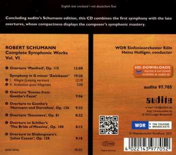 CD Robert Schumann: Complete Symphonic Works Vol. VI