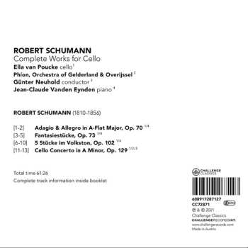 CD Robert Schumann: Complete Works For Cello