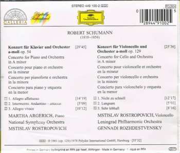 CD Robert Schumann: Klavierkonzert - Cellokonzert