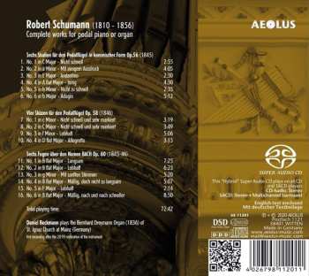 SACD Robert Schumann: Complete Works For Pedal Piano Or Organ DIGI