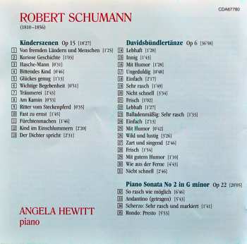CD Robert Schumann: Davidsbündlertänze • Kinderszenen • Sonata In G Minor