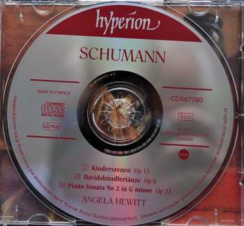 CD Robert Schumann: Davidsbündlertänze • Kinderszenen • Sonata In G Minor