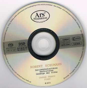 SACD Robert Schumann: Davidsbündlertänze | Nachtstücke | Gesänge Der Frühe