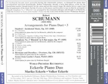 CD Robert Schumann: Arrangements For Piano Duet, Vol. 3