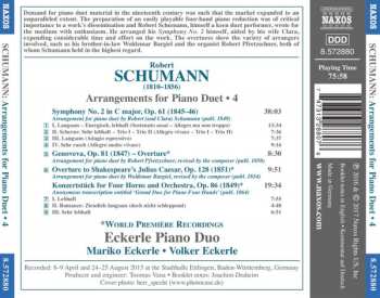 CD Robert Schumann: Arrangements for Piano Duet, Vol. 4 