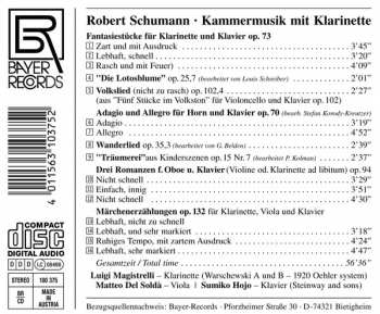 CD Robert Schumann: Kammermusik Mit Klarinette