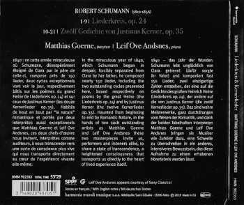CD Robert Schumann: Liederkreis Op. 24 - Kernerlieder