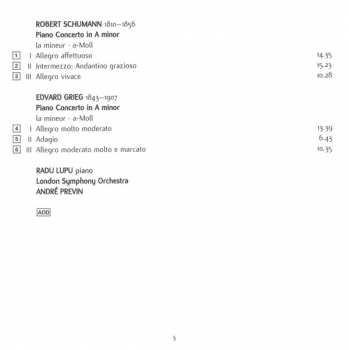 CD Robert Schumann: Piano Concertos