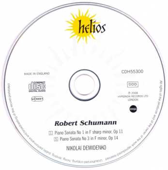 CD Robert Schumann: Piano Sonatas Opp 11 & 14