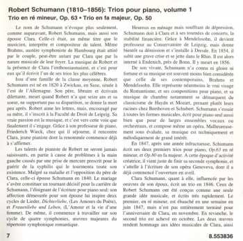 CD Robert Schumann: Piano Trios, Volume 1 - Trio No. 1 In D Minor • Trio No. 2 In F Major
