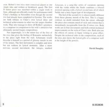 CD Robert Schumann: Piano Trios, Volume 1 - Trio No. 1 In D Minor • Trio No. 2 In F Major