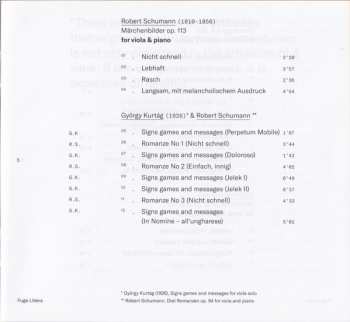 CD Robert Schumann: Robert Schumann • György Kurtág