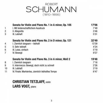 CD Robert Schumann: Sonatas for Violin and Piano