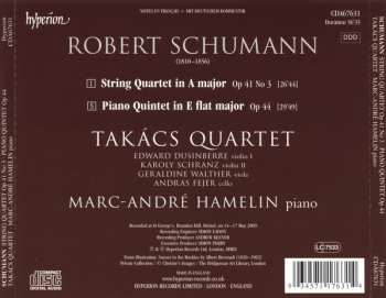 CD Robert Schumann: String Quartet Op 41 No 3 • Piano Quintet Op 44