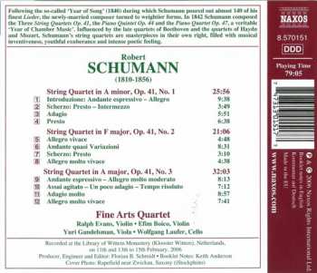 CD Robert Schumann: String Quartets Nos. 1-3
