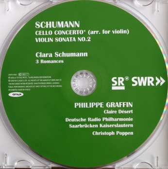 CD Robert Schumann: Violin Concerto (arr. From Cello Concerto) / Violin Sonata No. 2