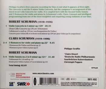 CD Robert Schumann: Violin Concerto (arr. From Cello Concerto) / Violin Sonata No. 2