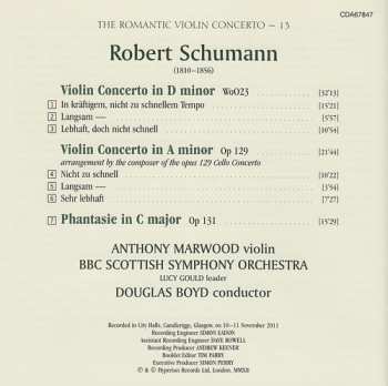 CD Robert Schumann: Violin Concertos · Phantasie