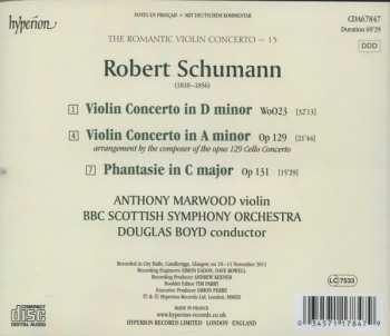CD Robert Schumann: Violin Concertos · Phantasie