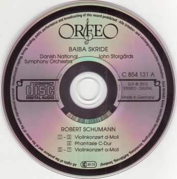 CD Robert Schumann: Violinkonzerte / Phantasie