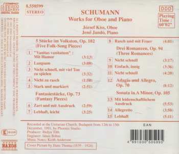 CD Robert Schumann: Works For Oboe And Piano