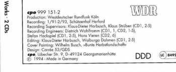 2CD Werner Andreas Albert: Complete Orchestral Works: Symphonies 1 & 2 • Cello Concerto Op. 33 • Overture »Richard III« • Overture In C