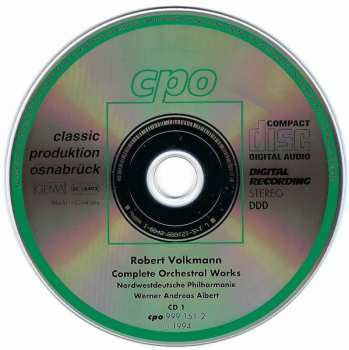 2CD Werner Andreas Albert: Complete Orchestral Works: Symphonies 1 & 2 • Cello Concerto Op. 33 • Overture »Richard III« • Overture In C