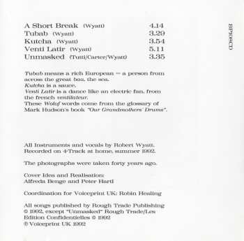 CD Robert Wyatt: A Short Break