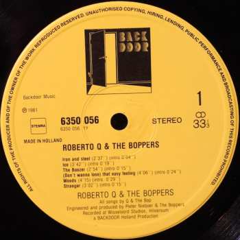 LP Roberto Q: Roberto Q & The Boppers