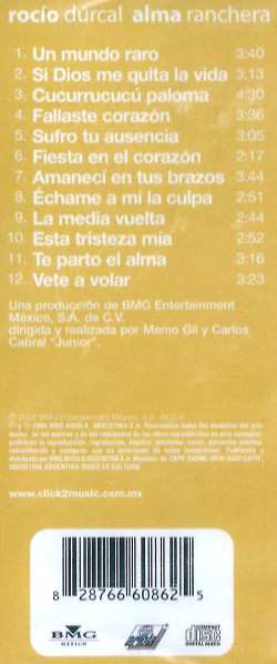 CD Rocío Dúrcal: Alma Ranchera