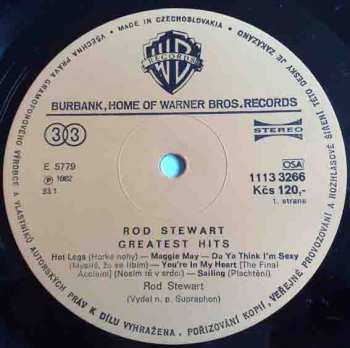 LP Rod Stewart: Greatest Hits