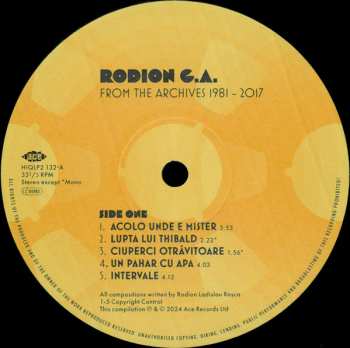 2LP Rodion G. A.: From The Archives 1981 - 2017