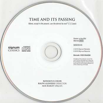 CD The Rodolfus Choir: Time and Its Passing