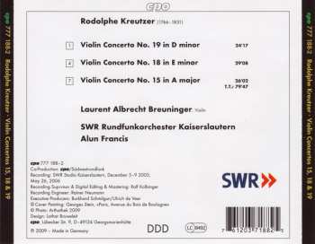 CD Alun Francis: Violin Concertos 15, 18 & 19